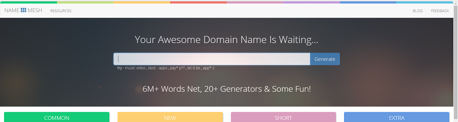 генератор доменного имени